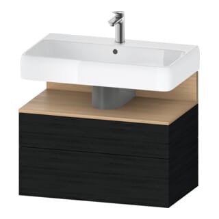 Duravit Waschtischunterschrank Qatego 79x47x59cm, E Na/E s, 1 Kast, m Nischenb