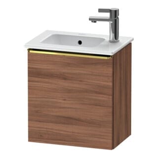 Duravit Waschtischunterschrank D-Neo 41x27,4x44cm, 1 T, An L, g pol/Nussb Nat