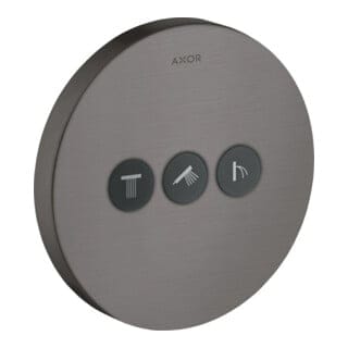 hansgrohe Fertigmontageset ShowerSelect UP-Vtl, 3 Verbr., rd, brush. bla chrome