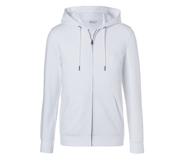 Kübler Shirts Kapuzen-Sweatjacke weiß 3XL