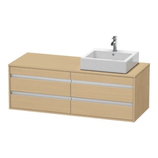 Duravit Waschtischunterschrank Ketho 140x55x49,6cm, f AWT, 4 La, B re, Ei Nat