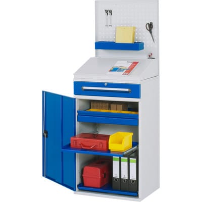 Rau Beistellschrank-Stehpult - Modell 04 BxTxH 650x520x1110/1220/1770mm