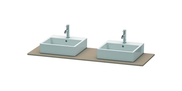 Duravit Konsole XSquare 160x55cm, lei, m 2 Auss, Beck. beids.