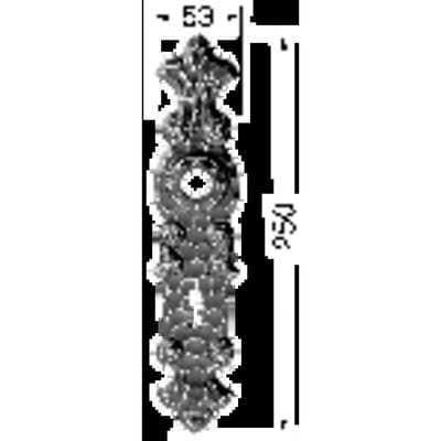 HS ROWE SCHEITTER, Langschild 208Z,PZ,E72 sichtbar verschraubt schwarz gehämmert