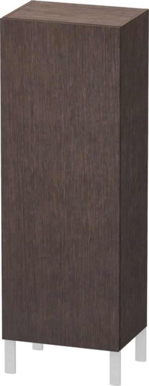 Duravit Halbhochschrank L-Cube 50x36,3x132cm, Tür li, Ei dkl. gebürstet