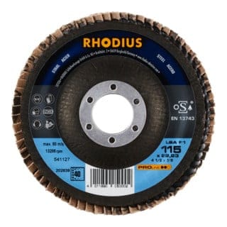 RHODIUS PROline LSA F1 Fächerschleifscheibe 115 x 22,23 mm K40