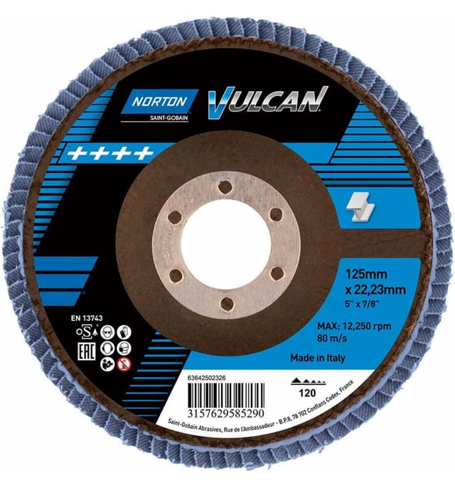 Norton Fächerscheibe Vulcan 125 mm P120