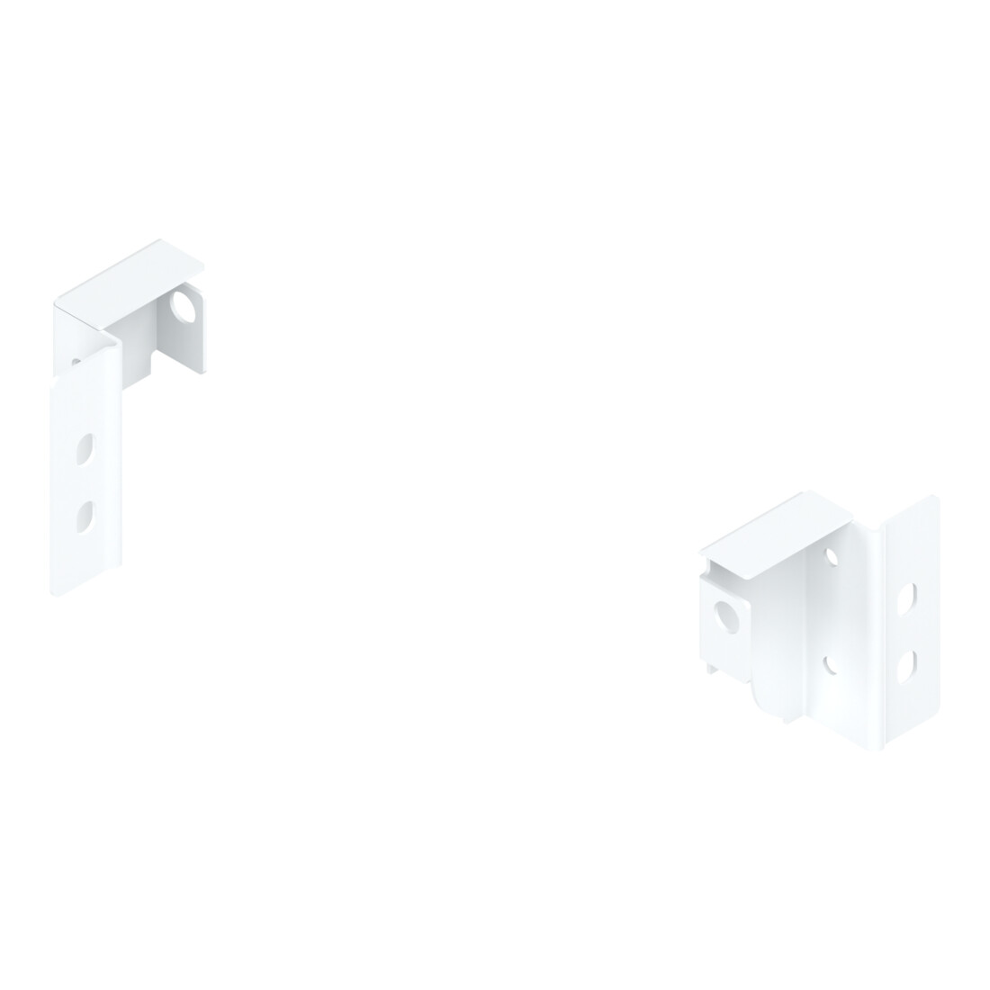 Blum TANDEMBOX Holzrückwandhalter, Höhe N (81,5 mm), links/rechts, seidenweiss