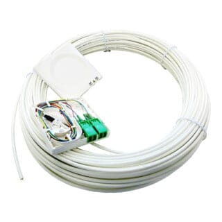 Acome Komponenten FTTH-AP-Dose T1 m. Kabel 30m 2xLCD/APC rws IO1140661823043003