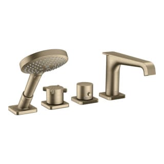 hansgrohe Fertigset Axor Citterio E 4-L-BW-Rand-Arm., m Thermostat, brush. ni.