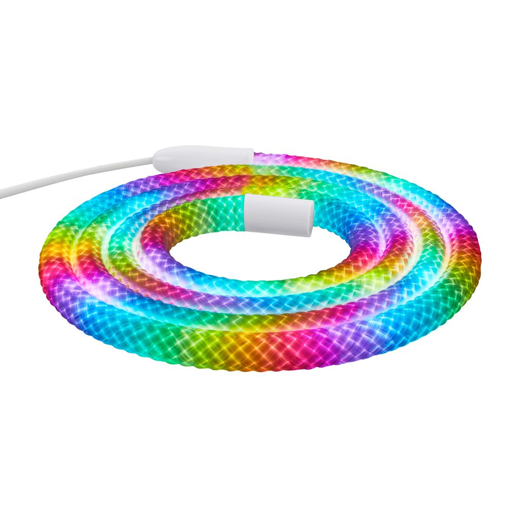 Briloner Led Band Fernbedienung 2m Rund 8w Rgbic Farbwechsel 360 Grad Beleuchtung Weiß - Led Stripe Wohnzimmer Party Gaming