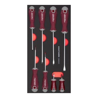 Kraftwerk Schraubendrehersatz Schlitz PH 8-tlg. 20x40 Einlage