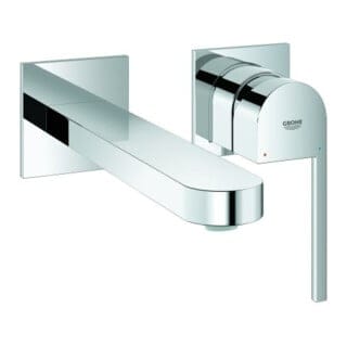 Grohe Fertigmontageset PLUS UP-2-Loch-Waschtischarmatur, Ausl. 20,3cm, ch