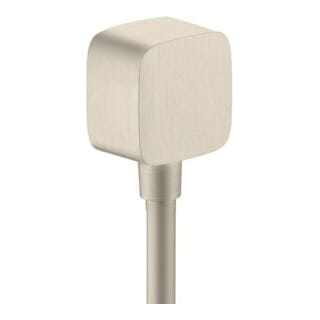 hansgrohe Schlauchanschluss Fixf Softc Axor mit Rückflussverhinderer, brushed nickel