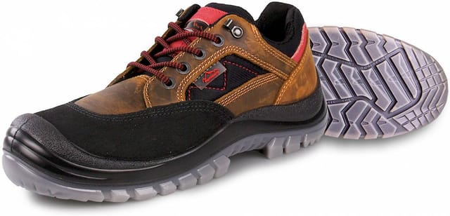 Hase Nepal Brown S3 Sicherheitshalbschuh aus Nubukleder Größe 36
