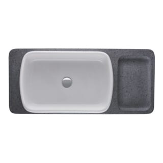 Duravit Aufsatzwaschtisch Qatego 60x40cm, we. hgl, o. ÜL, o. Hahnlochbank