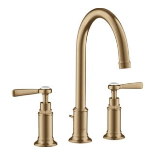 hansgrohe 3-Loch-Waschtischarmatur 180 Axor Montreux A 175mm, m H-Gr, ZugstAblGar, b bron