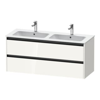 Duravit Waschtischunterschrank Ketho.2 128x48x55cm, 2 Schub., wandhängend, we. hgl
