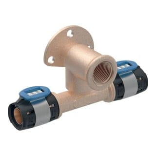 Geberit Anschlusswinkel FlowFit d 20mmxRp 1/2x20mm, 52mm, 90Gr, abges.