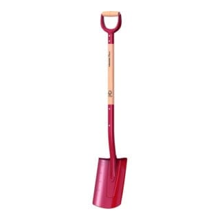Fiskars Gärtnerpaten rund CLASSIC langer Schaft mit FSC-Holzstiel
