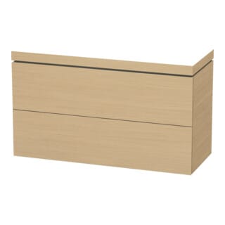 Duravit Waschtischunterschrank c-bonded L-Cube 120x48cm, o HL, E N, 2 Ausz., bodensteh.