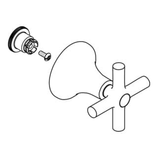 hansgrohe Kreuzgriff Axor Terrano chrom