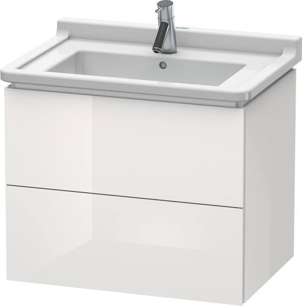 Duravit Waschtischunterschrank L-Cube 67x46,9cm, we. hgl, 2 Schub., wandhängend