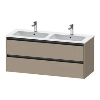 Duravit Waschtischunterschrank Ketho.2 128x48x55cm, 2 Schub., wandhängend, leinen