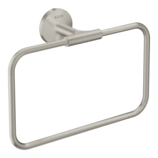 hansgrohe Handtuchring Axor Uni. Circular 250x216mm, schw, Wd, Edelstahl-Optik