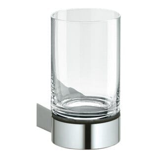 Keuco Glashalter Plan m Echtkr.-Glas u. Ha., Alu si-elox