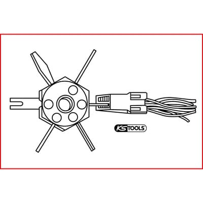 KS Tools Entriegelungswerkzeug ideal für Pack-Con und Weather-Pack Anschlussklemmen an GM C3 Systemen
