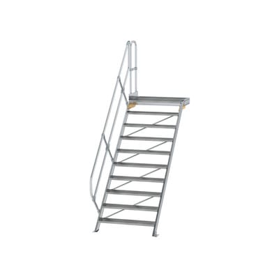 MUNK Aluminium-Treppe Plattform 45° 10 Stufen