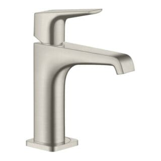 hansgrohe Waschtisch-Einhebelmischer 130 Axor Citterio E A 143mm, m HG, unver Abl., Edelstahl-Optik