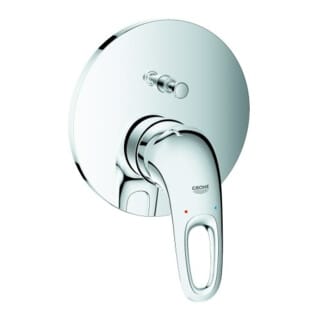 Grohe Fertigmontageset Eurostyle UP-Wannen-Einhebelmischer, off. Metal-Hebelgr., chr
