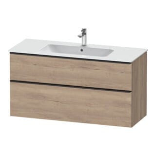 Duravit Waschtischunterschrank D-Neo 121x46,2cm, sw/Ei ma, 1 Schubk., 1 Ausz.