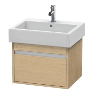 Duravit Waschtischunterschrank Ketho 55x44cm, Ei natur, 1 Auszug, wandhängend