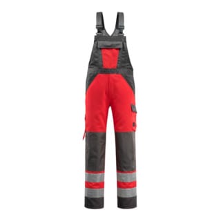 Mascot Gosford Latzhose Größe 82C64, hi-vis rot/dunkelanthrazit
