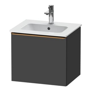 Duravit Waschtischunterschrank D-Neo 51x40,2x44cm, 1 A, wd, b geb/Graphit ma