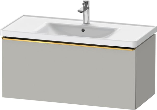 Duravit Waschtischunterschrank D-Neo 98,4x45,2cm, g pol/gr ma, 1 Ausz., wandhängend