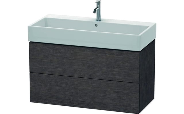 Duravit Waschtischunterschrank L-Cube 98,4x 45,9cm, E d geb., 2 Schub., wandhängend