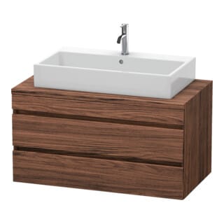 Duravit Waschtischunterschrank DuraStyle 100x54,8cm, Nussb dkl., f Kons, 2 SchKa.