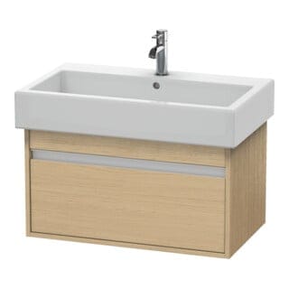 Duravit Waschtischunterschrank Ketho 75x44cm, Ei natur, 1 Auszug, wandhängend