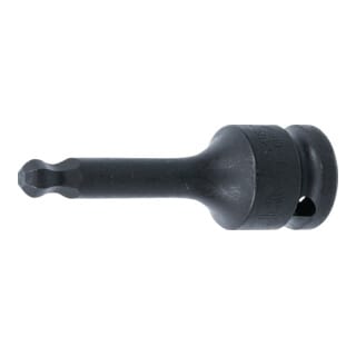 BGS Kraft-Bit-Einsatz 5488-8, Länge 75 mm, Antrieb Innenvierkant 12,5 mm (1/2"), Innensechskant mit Kugelkopf 8 mm