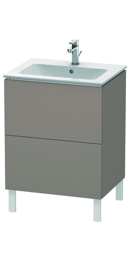 Duravit Waschtischunterschrank L-Cube 62x48,1cm, bas. matt, 2 Auszüge, stehend