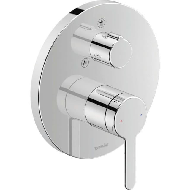 Duravit Fertigmontageset C.1 UP-Brause-Einhebelmischer, m Umstellvent., rd, chrom