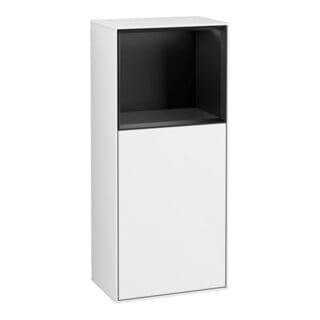 V&B Seitenschrank Wandbeleuchtung Finion 41,8x93,6cm, l, Rg ob bla m, glo wh. Lac