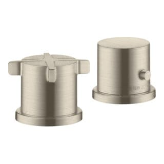 hansgrohe Fertigset Axor Citterio E 2-L-BW-Rand-Arm., m Thermostat, brush. ni.