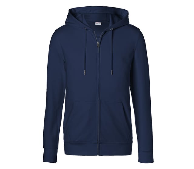 Kübler Shirts Kapuzen-Sweatjacke dunkelblau L