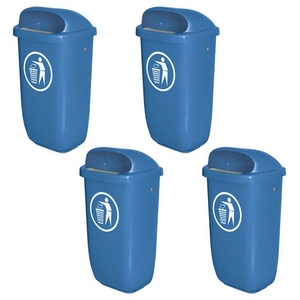 Brb 4 Abfallbehälter Für Den Außenbereich, 50 Liter, Nach Din 30713 (blau)