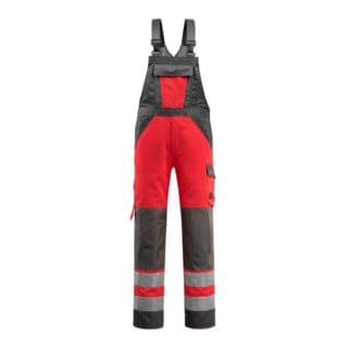 Mascot Gosford Latzhose Größe 82C66, hi-vis rot/dunkelanthrazit